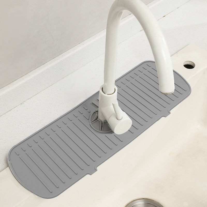 Kitchen Sink Faucet Mat, Silicone Folding Splash Guard homerefit