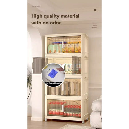 Collapsible Storage Bins With Magnetic Door